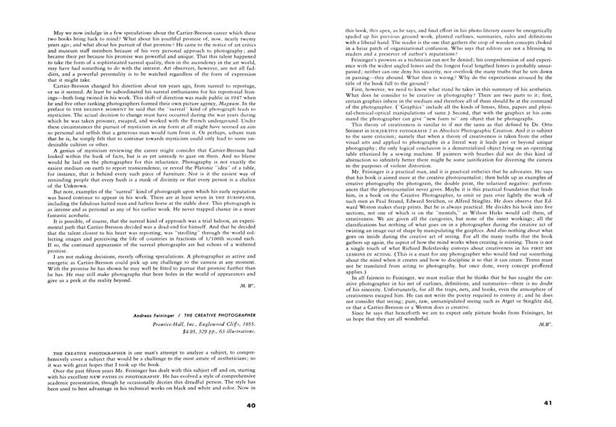 Andreas Feininger / The Creative Photographer