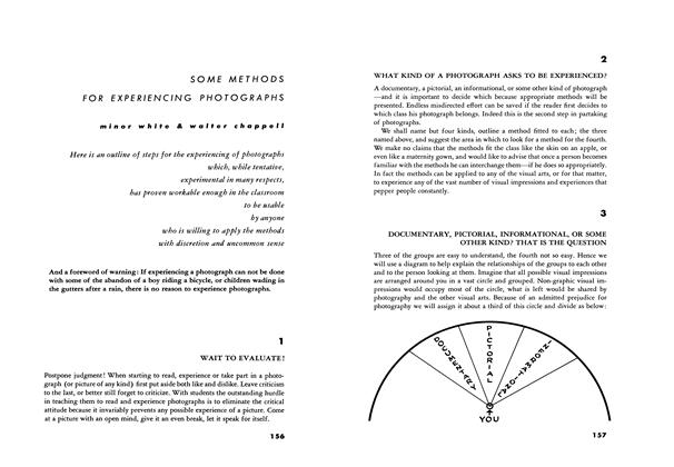 Some Methods For Experiencing Photographs