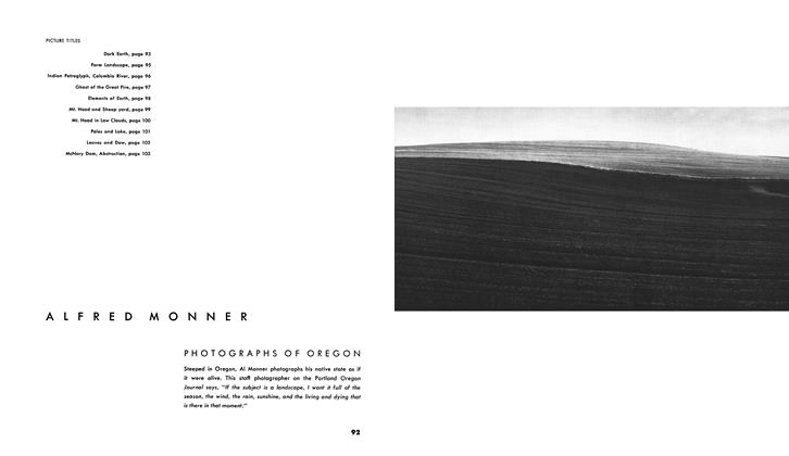 Alfred Monner: Photographs Of Oregon