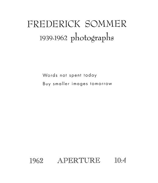 Issue: - Winter 1962 | Aperture
