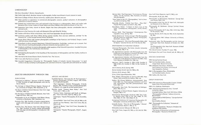 Selected Bibliography Through 1966