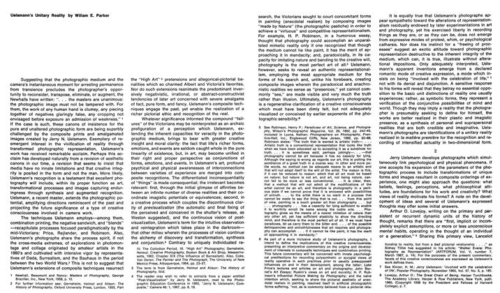 Uelsmann’s Unitary Reality