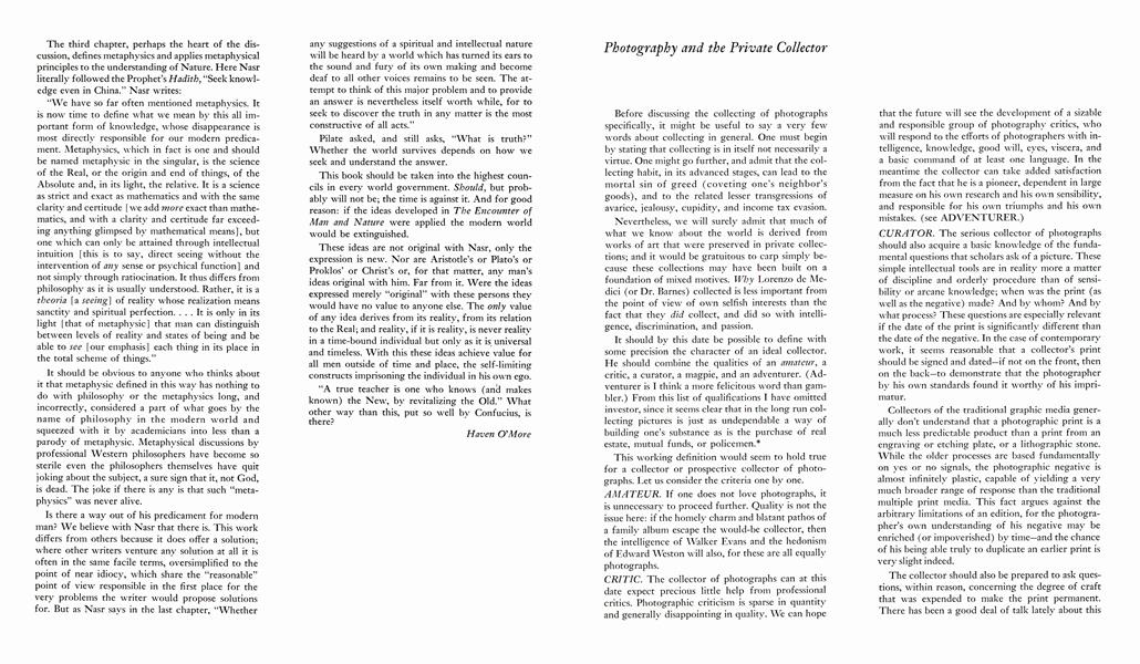 Photography And The Private Collector