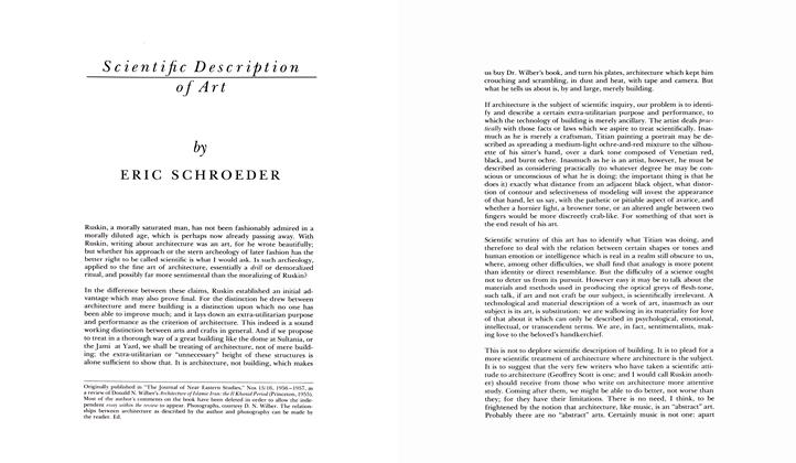 Scientific Description Of Art