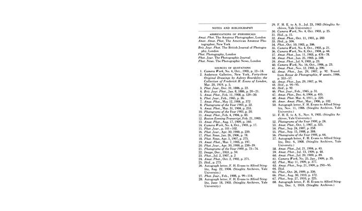 Notes And Bibliography