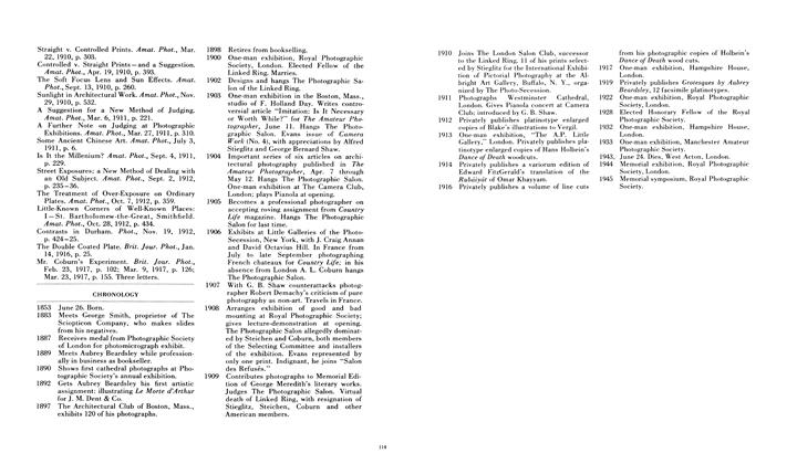 Chronology