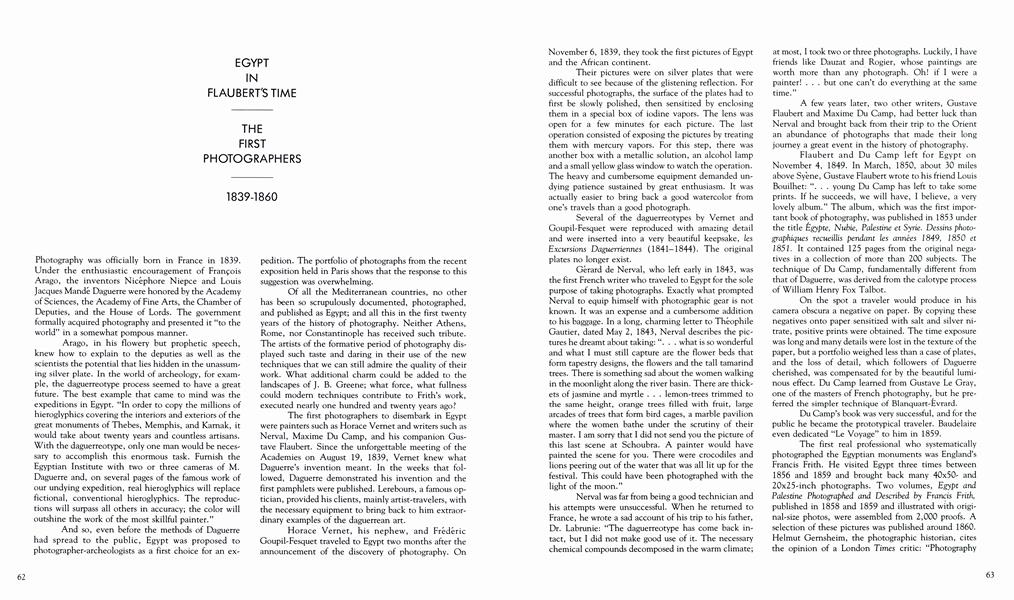Egypt In Flaubert's Time