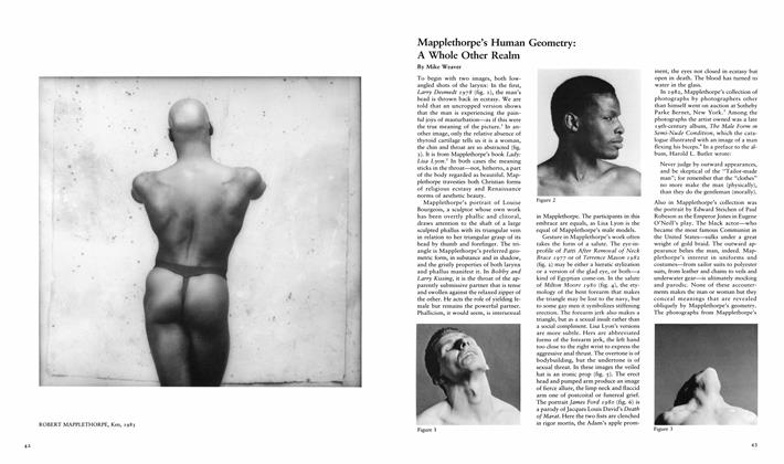 Mapplethorpe’s Human Geometry: A Whole Other Realm