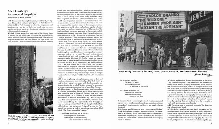 Allen Ginsberg’s Sacramental Snapshots
