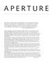 Page: - 1 | Aperture