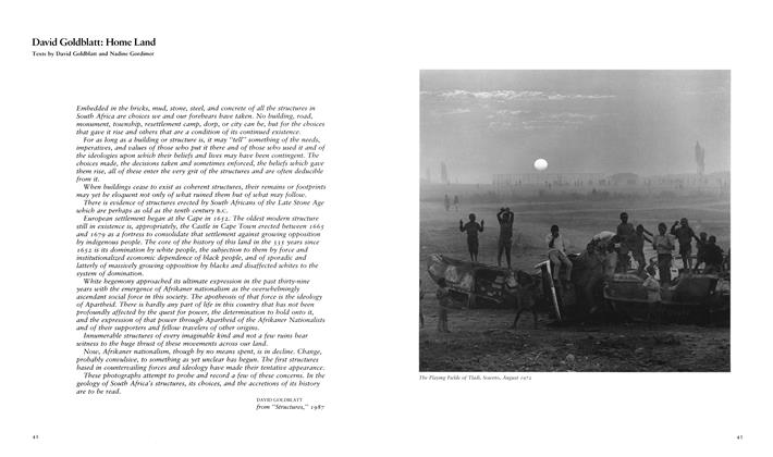 David Goldblatt: Home Land
