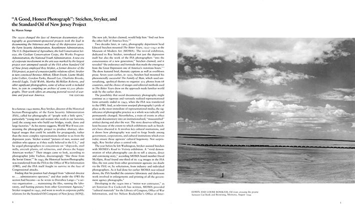 "A Good, Honest Photograph": Steichen, Stryker, And The Standard Oil Of New Jersey Project