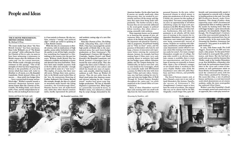 The B Movie Phenomenon: British Cinema Today | Aperture | Winter 1988