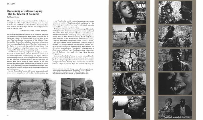 Reclaiming A Cultural Legacy: The Ju/'hoansi Of Namibia