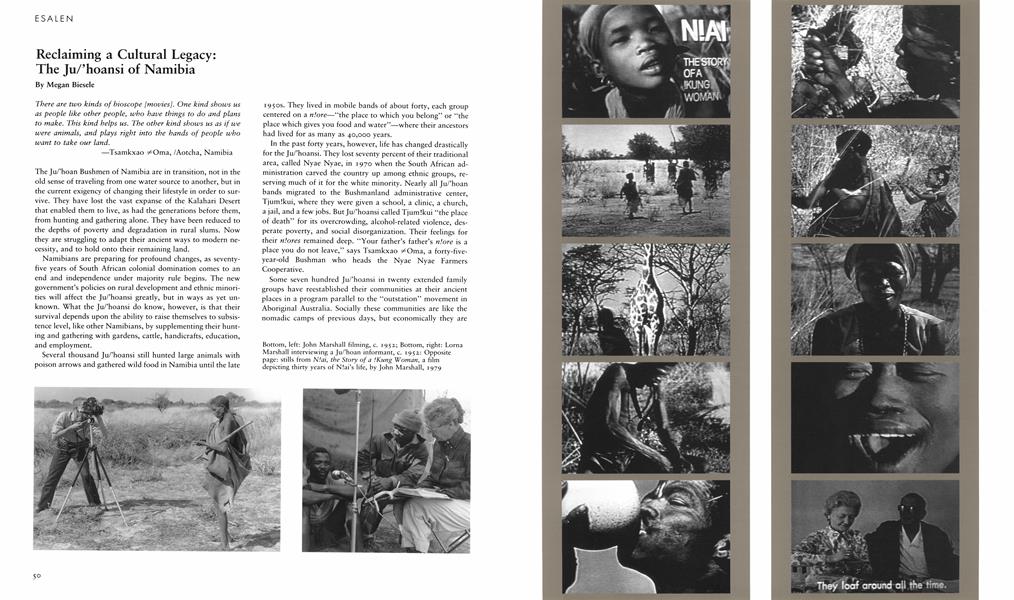 Reclaiming A Cultural Legacy: The Ju/'hoansi Of Namibia