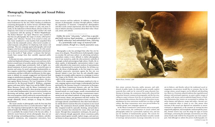 Photography, Pornography And Sexual Politics