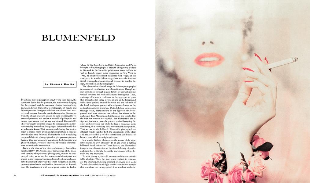 Blumenfeld | Aperture | Winter 1991