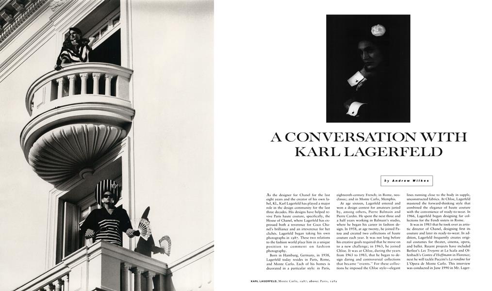 A Conversation with Karl Lagerfeld, Aperture