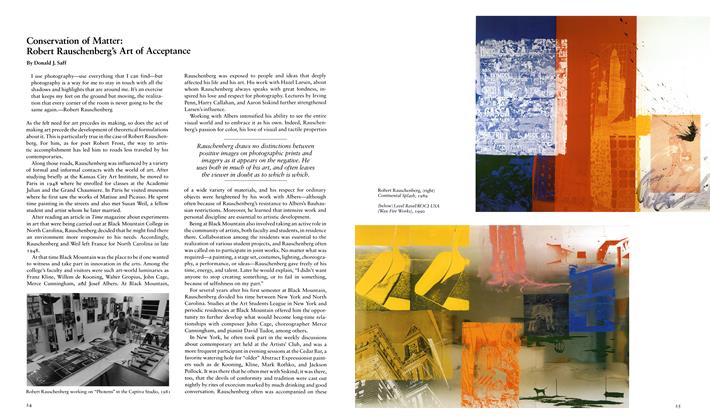 Conservation Of Matter: Robert Rauschenberg's Art Of Acceptance