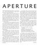 Page: - 1 | Aperture