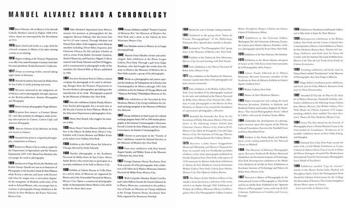 Manuel Alvarez Bravo A Chronology