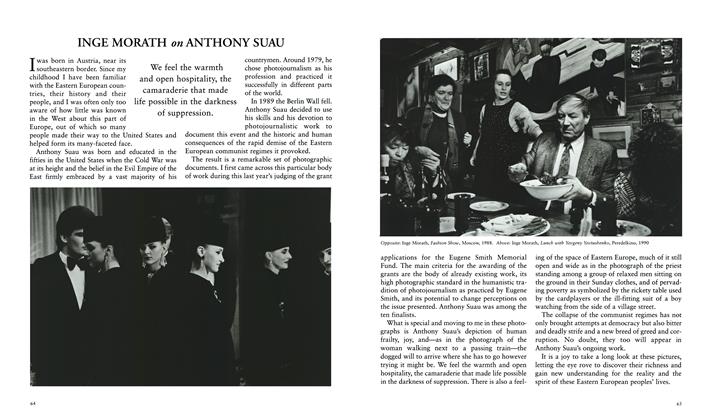 Inge Morath On Anthony Suau