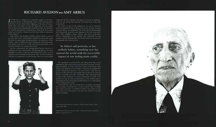 Richard Avedon On Amy Arbus