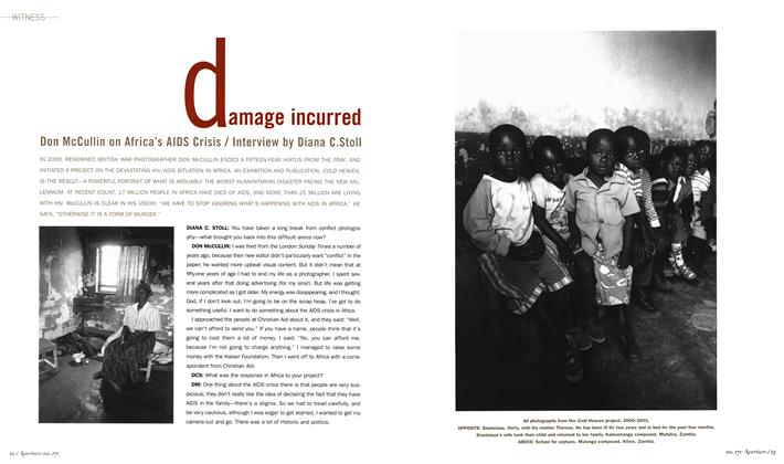 Damage Incurred: Don McCullin On Africa's Aids Crisis