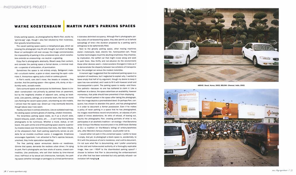 Martin Parr’s Parking Spaces