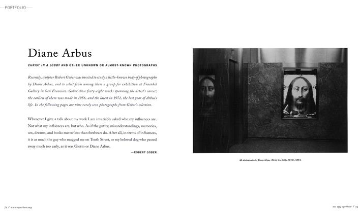 Diane Arbus: Christ In A Lobby And Other Unknown Or Almost-Known Photographs