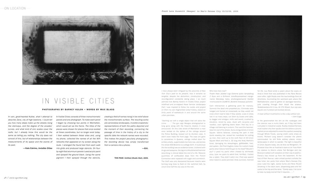 In Visible Cities