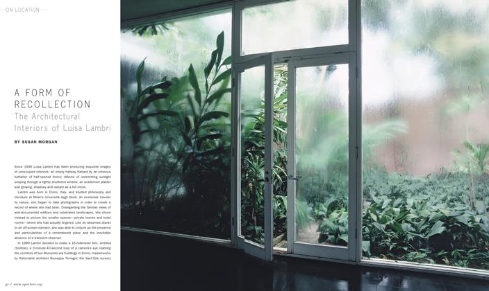 A Form Of Recollection The Architectural Interiors Of Luisa Lambri