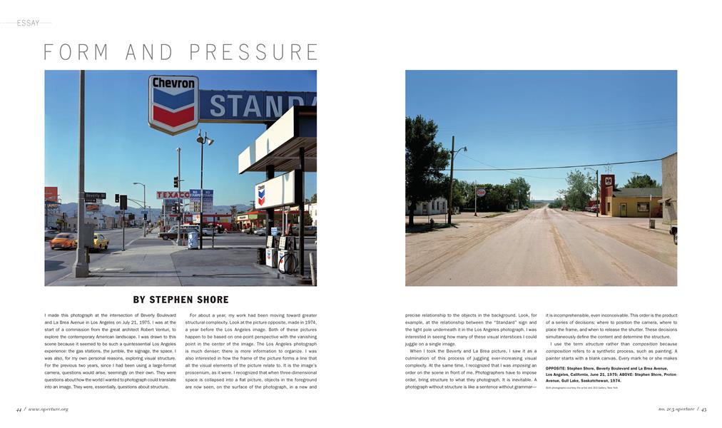 Form And Pressure | Aperture | Winter 2011