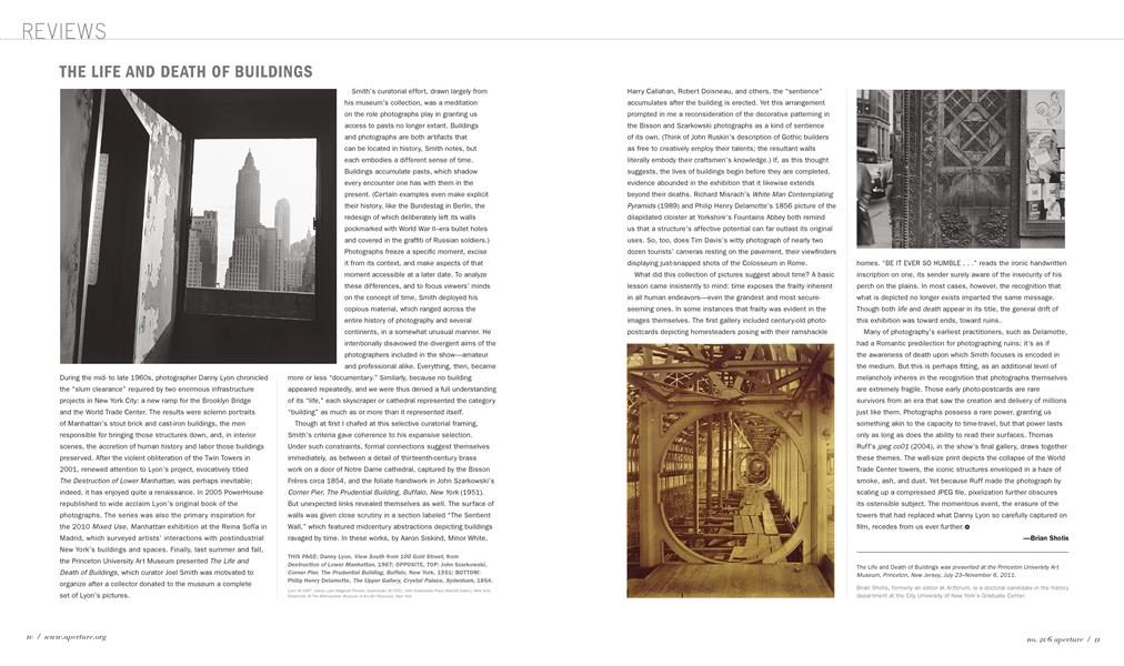 The Life And Death Of Buildings | Aperture | Spring 2012