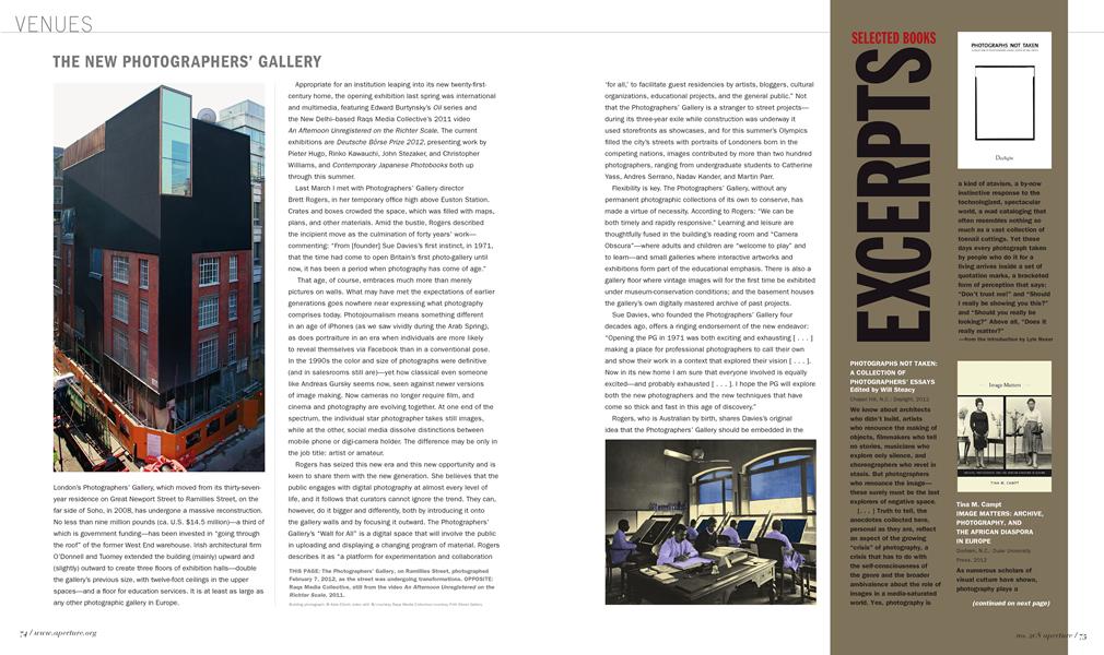 The New Photographers’ Gallery