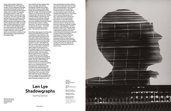 Len Lye Shadowgraphs - Winter | Aperture
