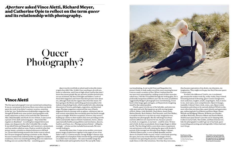 Catherine Arthur Porn - Queer Photography? | Aperture | Spring 2015