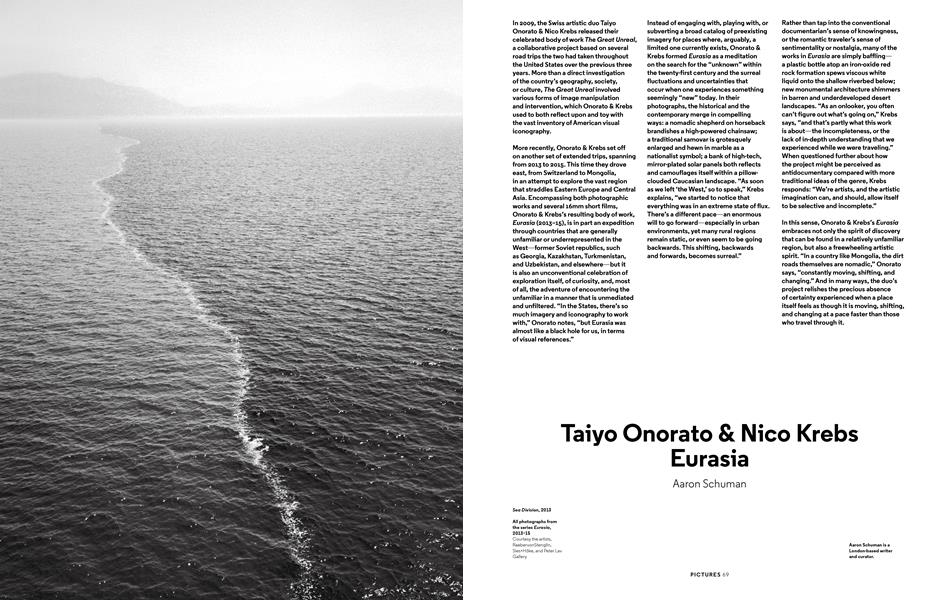 Taiyo Onorato & Nico Krebs Eurasia | Aperture | Spring 2016