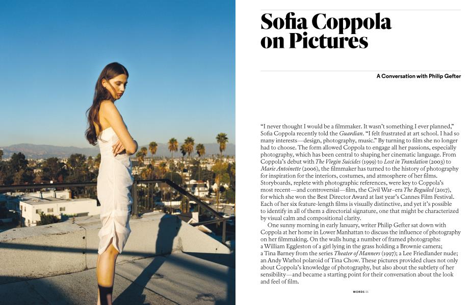 Sofia Coppola On Pictures, Aperture