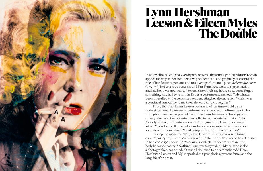 Lynn Hershman Leeson & Eileen Myles The Double