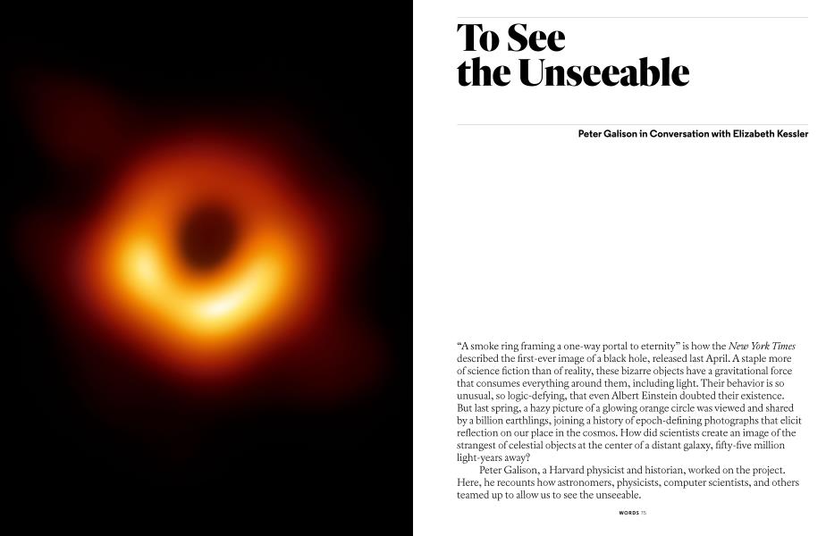To See The Unseeable