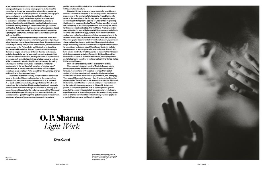 O. P. Sharma | Aperture | Summer 2021